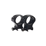 AluTech Montagen - 2er Set 34 mm Ringmontage für 21 mm Weaver/Picatinny, Zielfernrohrmontage/Montage für Zieloptik aus hochfestem Duraluminium, mit Anti-Rutsch-Einlage (mittel)