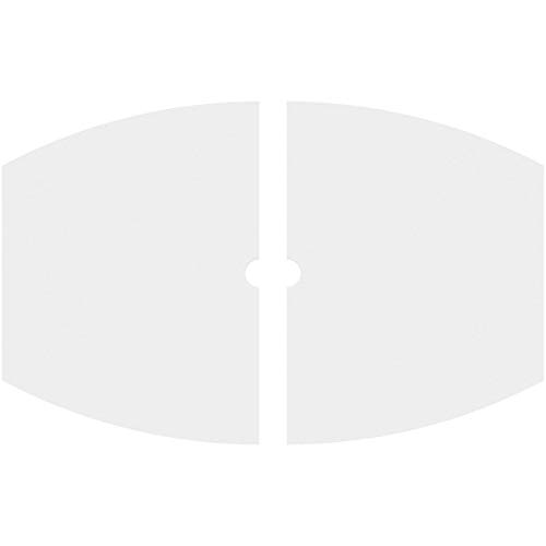 Image of Ekena Millwork CMP36X24KY2-02000 Kailey Architectural Grade PVC Contemporary, Two Piece Urethane Ceiling Medallions 36 inchW x 24 inchH x 2 inchID x 19 1 /2 inchC x 1 inchP