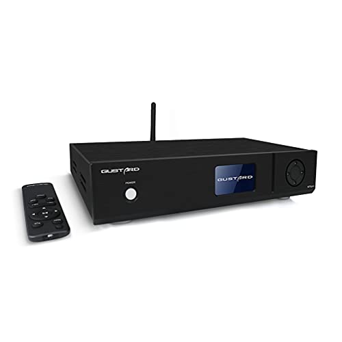 Gustard X26 Pro Full-Balanced MQA DAC Dual ES9038PRO LDAC USB/Coaxial/Optical/IIS XMOS HiFi Class A Decoder with Remote (Black)