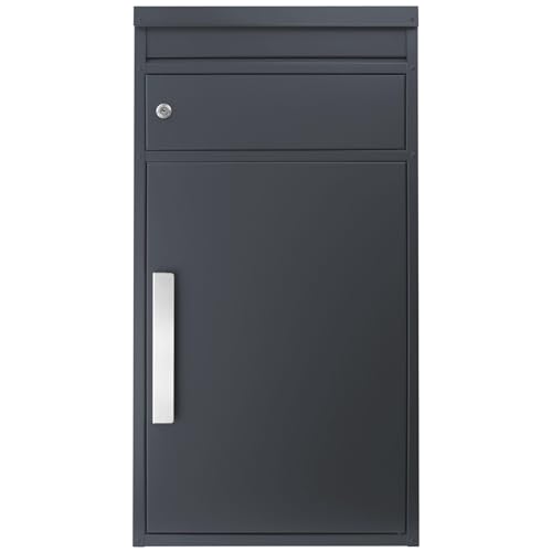 SafePost Paketbriefkasten XXL anthrazit mit Briefeinwurf wetterfest...