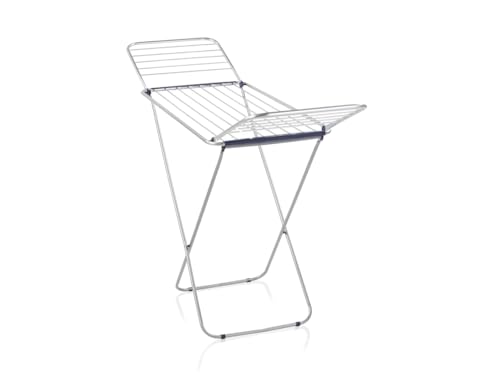 Leifheit Séchoir sur pied Classic Siena 180 Easy Aluminium, étendoir à linge pour intérieur & extérieur, sèche linge ultra-léger, longueur d'étendage...