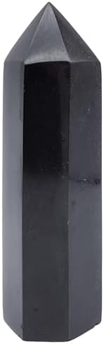Natural Black Tourmaline Column Chunk - Handcrafted Healing Cryst...
