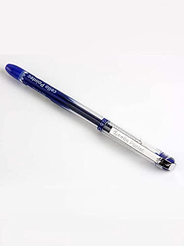 Stylos gel bleus Cello Pointec lot de 5 pour prendre des notes