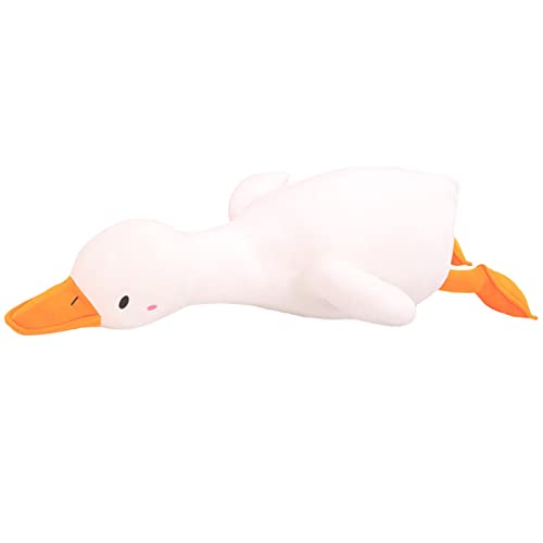 Gansos Brancos Pelúcia Ponderada - Boneca removível e lavável,Travesseiro fofo para dormir super mac