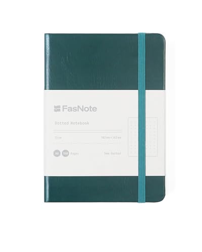 Image of A6 Professional Notebook, 160 Lined Pages, 100 GSM Thick Paper, Premium PU Leather Hardcover, Includes 2025 Annual Planning Card, Dark Green