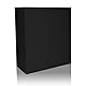hjh OFFICE Aktenschrank Color AS 105x90 Mehrzweckschrank aus Metall, Büroschrank abschließbar, Schwarz 743034