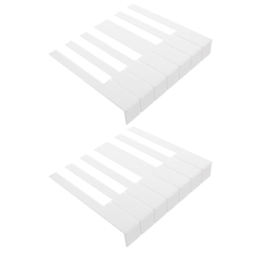 Yardwe Kit de Réparation pour Piano Blanc 52 Pièces en Acrylique Touches Pratiques et Design Créatif pour Entretien et Remplacement des Touches
