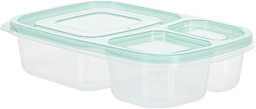 AOBOPO 3 仕切り付き冷凍弁当箱 タッパー 冷凍庫・冷蔵庫・電子レンジ・食洗機に対応 食品鮮度保持・安全保管 タイト蓋設計 液体漏れ防止 サンドイッチ・ランチに最適 レンジ対応で温め直し簡単 忙しい朝でも温かいランチ可 食品分け収納 フルーツ・サラダ