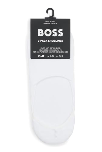 BOSS Men's Two-Pack Low Cut Solid Invisible Socks3