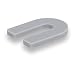 Barwalt 3/16" Horseshoe Ceramic Tile Shim - U - Gray - Box of 120 Pieces