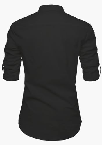 Image of Men's Cotton Blend Short Playful Mix Color Kurta - Pack 2