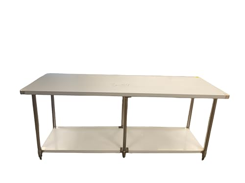 Commercial All Stainless Steel Table 84W x 30D x34H Inches Kitchen Equipment ETL NSF