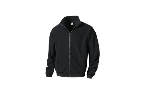 Men's Cardigan Sweater Men Stand Collar Warm Zipper Cardigan Casual Solid Color Sweater