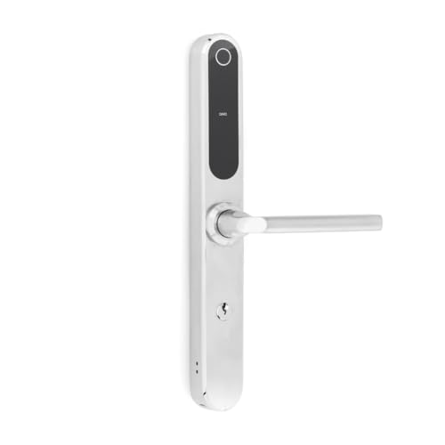 Serratura Smart con Maniglia Intelligente e Controllo via App Tuya – Apertura con Impronta Digitale, Codice o Smartphone – Serratura Elettrica con Cilindro per Porta Interna o Cancello Esterno - 72mm