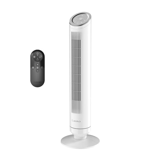 Lasko Ascend Quiet 29 dBA Tower Fan with Remote - 36" - OST105 - White