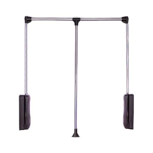 Tringle de placard télescopique 1100-1600mm avec rail de levage en acier