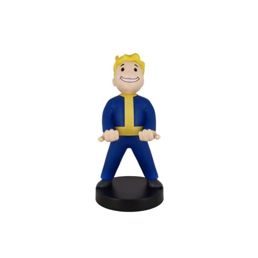Cable guy Vault Boy, soporte de sujeción o carga para mando de consola y/o smartphone de tu personaje favorito con licencia de Fallout 76. Producto con licencia oficial. Exquisite Gaming