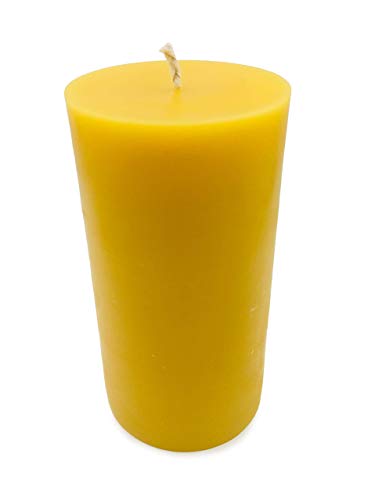 Alternative Imagination 100% Pure Beeswax Pillar Candle (Large, 3X6 Inch), 80 Hour, Hand-Poured (Pack Of 2) #TOP2