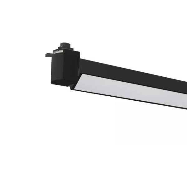 VoltShine Foco LED Monofásico 24W, Color 3000K, Diseño Lineal Negro - Ideal para Iluminación Comercial y Decorativa.