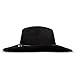 Lucky Brand Womens Cowboy Hat | Wide Brim | Felt | Rancher | Americana | Western Inspired | Classic | Fashion - Black