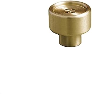 YYDFPIIA 2Pcs/Lot Solid Button Gold Brass Kitchen Door Knobs and Pulls Cabinet Handles for Furniture Cupboard Drawer Pulls Home Decor