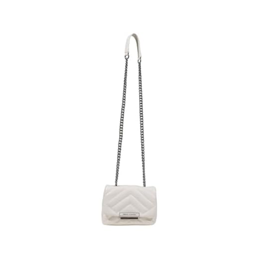 ARMANI EXCHANGE Borsa a tracolla modello Messenger, in ecopelle, da donna, colore Bianco Non definito JOURNAL 14212 Taglia Unica