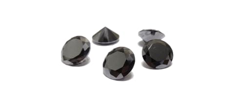 Oxyde de zirconium rond de qualité AAA noir pour cadeau unique