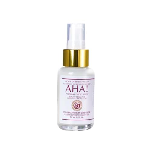 Nonie 10% AHA Moisturizer with 10% Alpha Hydroxy Acids, All Natural & Vegan Bilberry, Sugar Cane, Maple Cane, Orange & Lemon Oils; Coconut Oil, Almond Oil, Wheat Germ Oil, Citrus Mix of Lemon, Grapefruit, & Orange USA Made