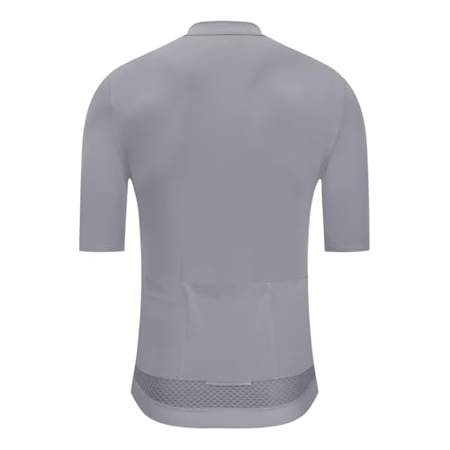 Image of YKYWBIKE Cycling Jersey Men Aero Race Fit, Road Bike Jersey Short Sleeved Moisture Wicking, Breathable,Zip Pocket,UPF50＋