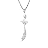 LHJHZDJC Collar vintage con colgante de mano de Fátima con el imán del mal de ojo, imam Ali, mano de Hamsa, para hombres y mujeres, joyería religiosa de la suerte, regalo para ella, colgante de acero