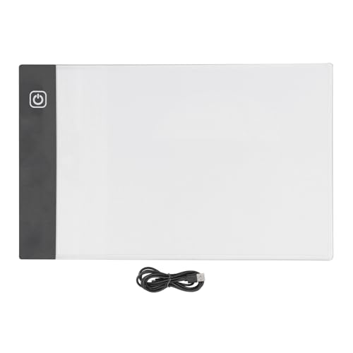 A5 Tracing Light Box 3.5W 0.6A 3 Levels Dimming Touch Sensor LED Drawing Copy Board for Calligraphy Animation Embossing, Plastic Material