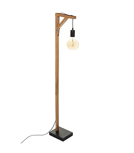 Lampadaire bois angle droit H148 Wild Atmosphera - Naturel