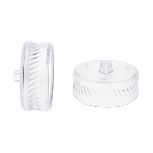 Worker Mod A Pair Flywheels Upgrade Kit Spare Parts for Nerf Stryfe/Rapidstrike CS-18/Swordfish Blaster Toy (Clear Diagonal)