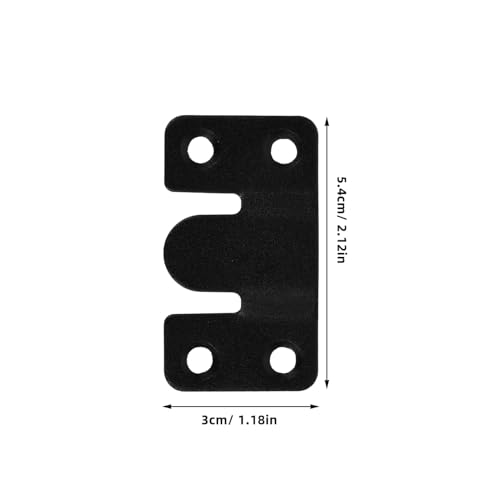 Image of TEHAUX Stainless Steel Interlocking Picture Frame Hanger Heavy Duty Flush Mount Brackets with Screws for Wall Art Display Reliable Furniture Connector for Headboards and Couches Black