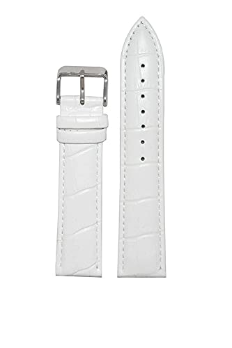 LUBA® 20mm Padded Leather Watch Strap White(Size-20M) (B0974S8ZSJ) Amazon Price History, Amazon Price Tracker