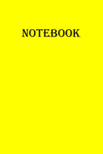 Notebook: Yellow Cover All Purpose Notebook