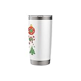 Christmas Teacher Coquette Bow Pencil Tree Cute Xma Outfits Stainless Steel Insulated Tumbler