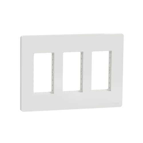 Support 3 col 2 mod Unica Schneider NU023418 pour fixation stable en boite de concentration