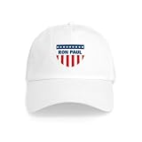CafePress Ron Paul 08 (Emblem) Cap Unique Adjustable Baseball Hat White
