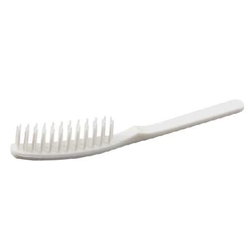 ストレートヘアブラシ ホワイト OP袋入 200個 業務用 使い捨て ホテルアメニティ スリム 白