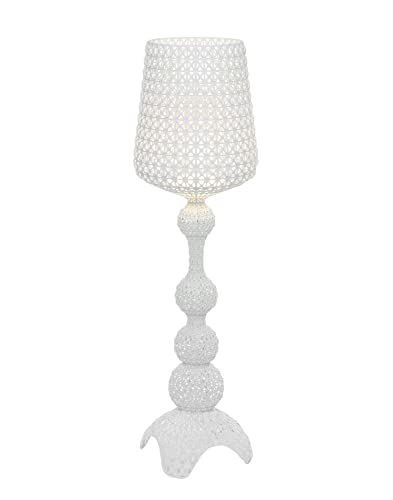 Kartell Lampada da Terra Kabuki E14, 26 W, Bianco, 50x166, Plastica