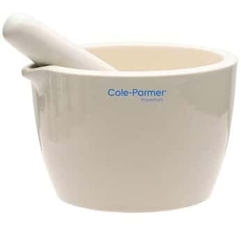 Juego de mortero y mortero Cole-Parmer, porcelana, 750 ml