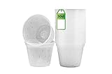 Macetas transparentes para orquídeas con agujeros: ventilación óptima y prevención de la pudrición de la raíz, drenaje del exceso de agua y estabilidad de la planta.