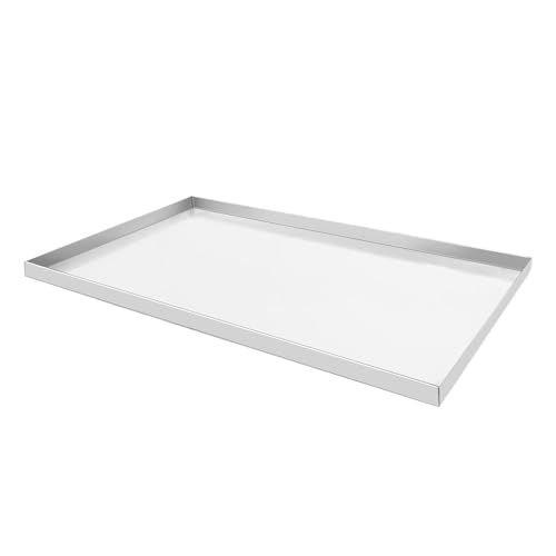 Confote Stainless Steel Replacement Tray for Dog Crate, 23.6″x17.6″ Pet Cage Floor Pan Chew-Proof & Crack-Proof Confote Stainless Steel Replacement Tray for Dog Crate, 23.6″x17.6″ Pet Cage Floor Pan Chew-Proof & Crack-Proof