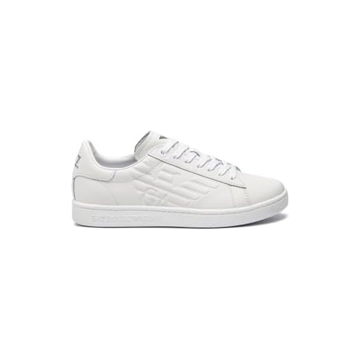 EA7 Damen Side Logo Sneaker Tennisschuhe Sneaker Weiß 38 EU
