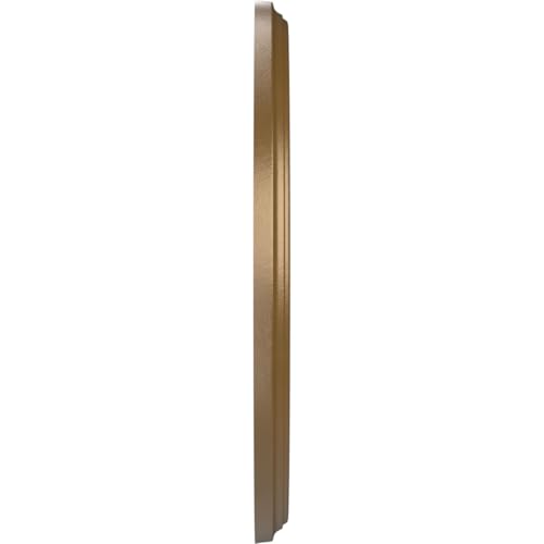 Image of Ekena Millwork CMP13BECCB Berkshire Thermoformed PVC Ceiling Medallion (Fits Canopies up to 5 3 /4 inch), 13 inchOD x 3 1 /2 inchID x 3 /4 inchP, Metallic Champagne Bronze