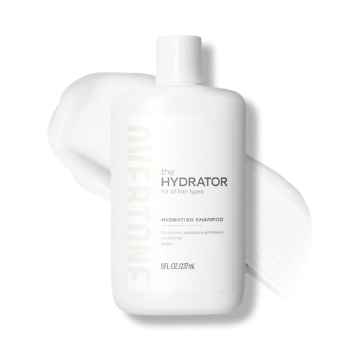 Image of Overtone The Hydrator Moisturizing Shampoo - 8 oz Sulfate-Free, Vegan Hair Cleanser for All Hair Types - Deep Hydration & Frizz Control - Nourishing Daily Shampoo for Dry, Damaged & Color-Treated Hair
