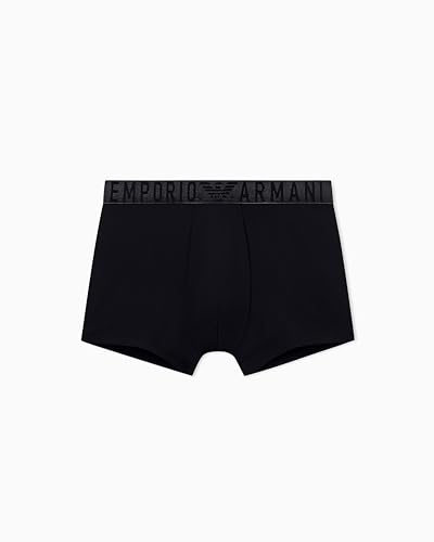 Emporio Armani Boxer Essential en Microfibre pour Homme, Noir, M