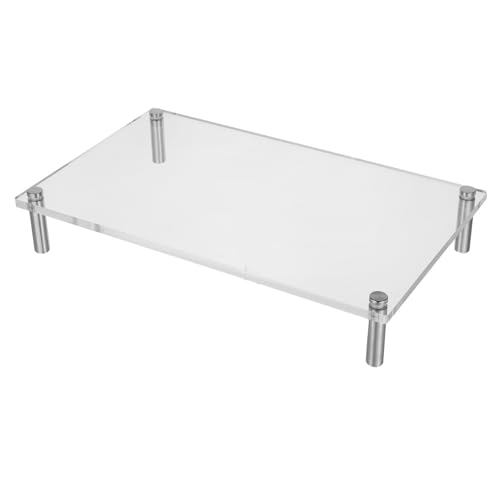 Support écran ordinateur portable acrylique pieds détachables bureau maison - 2