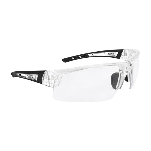 DEWALT DPG100T-1D Crosscut® Safety Glasses - Translucent Half Frame - Clear Lens - ANSI Z87.1+ - 1 Pair